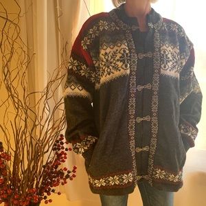 Norsk Wear Fair Isle Cardigan Sweater